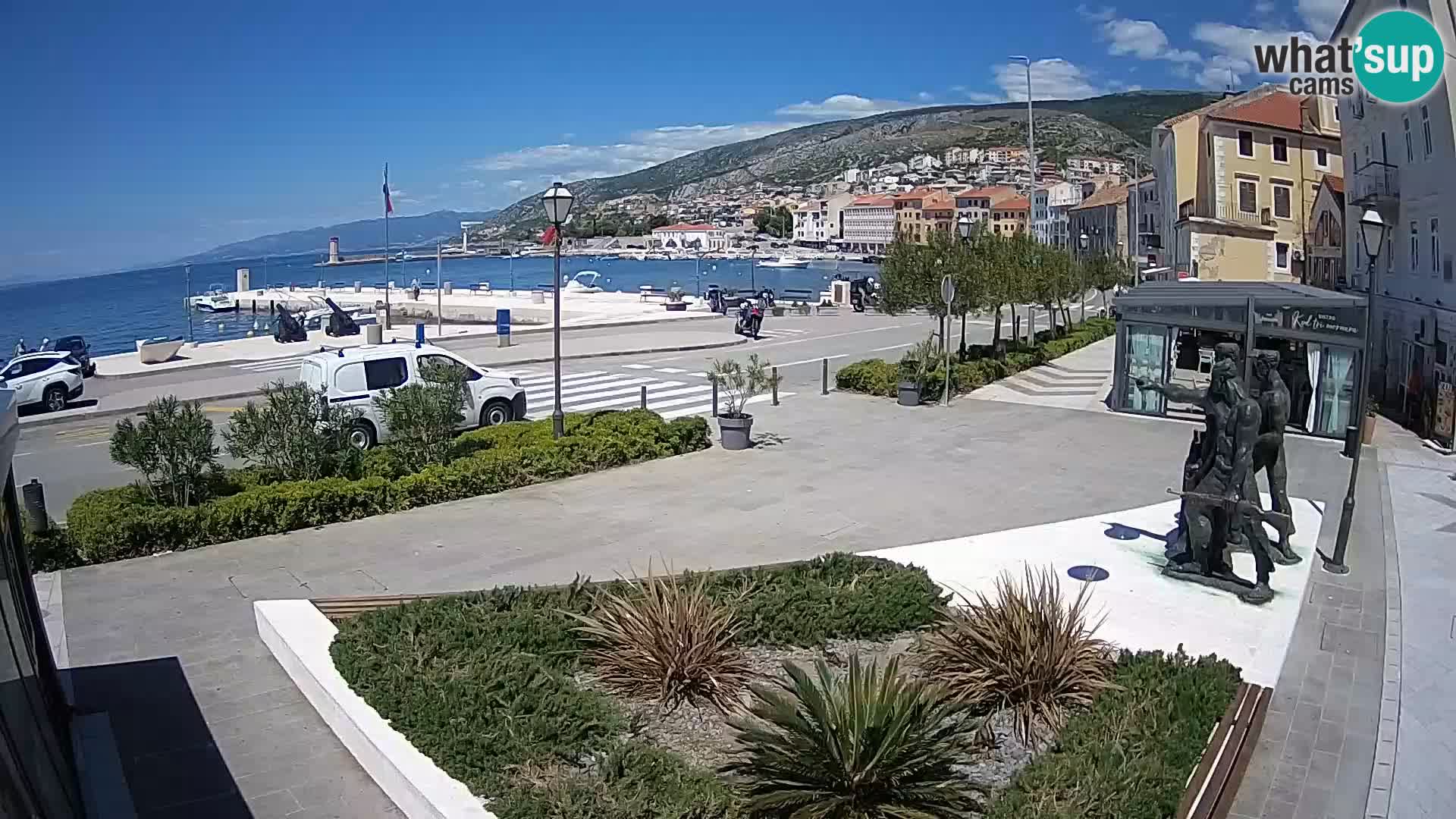 Live-Webcam Senj Riva – direkt am Meer – Kroatien