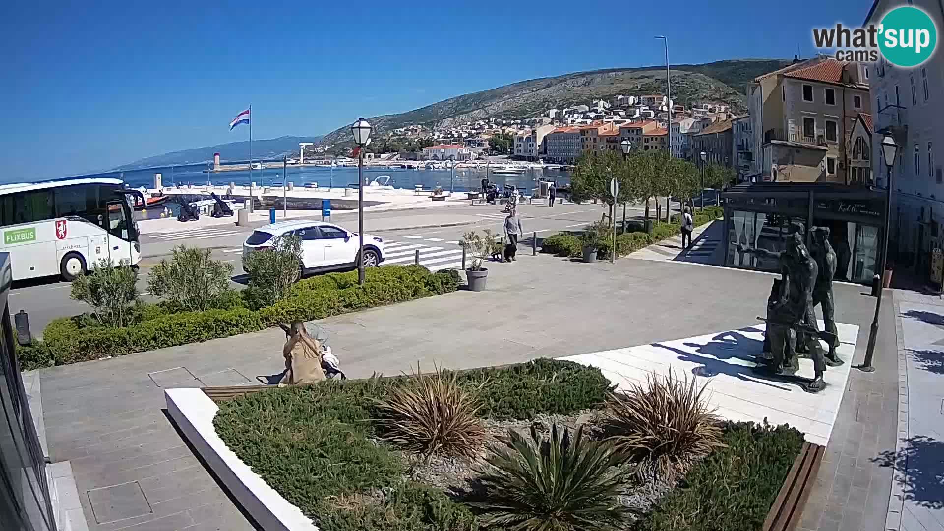 Live-Webcam Senj Riva – direkt am Meer – Kroatien