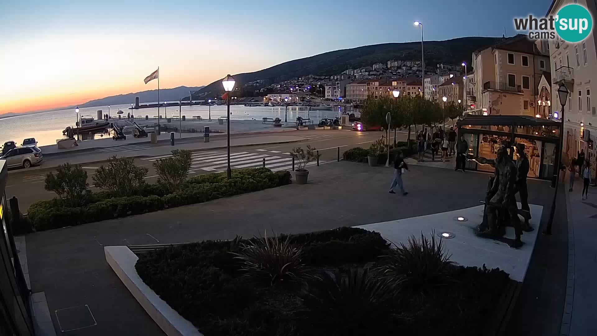 Live-Webcam Senj Riva – direkt am Meer – Kroatien