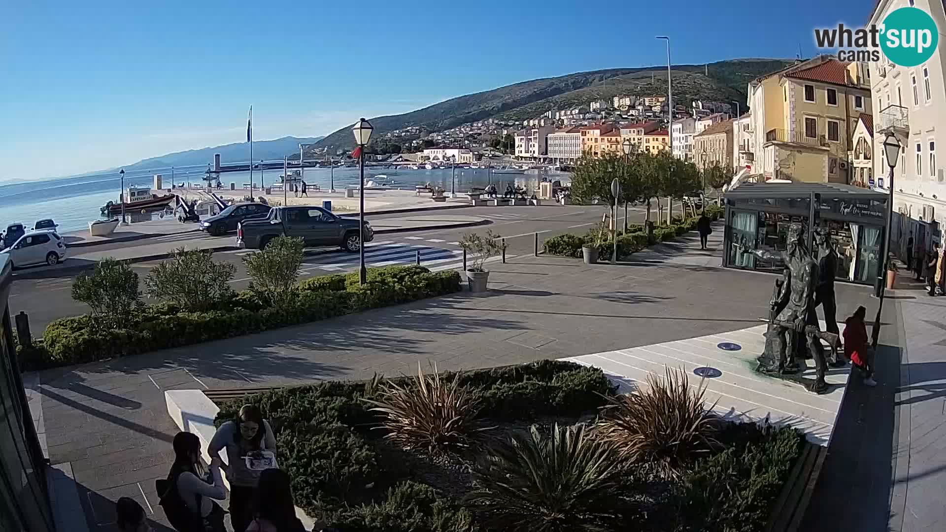 Live-Webcam Senj Riva – direkt am Meer – Kroatien