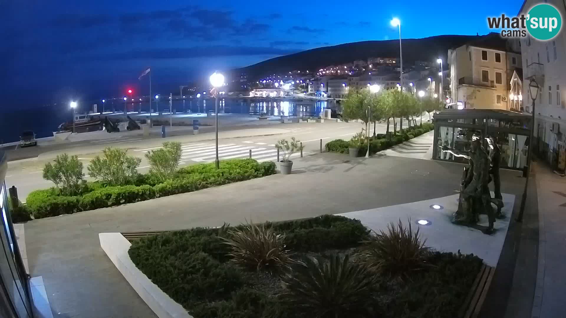Live webcam Senj riva – seafront – Croatia
