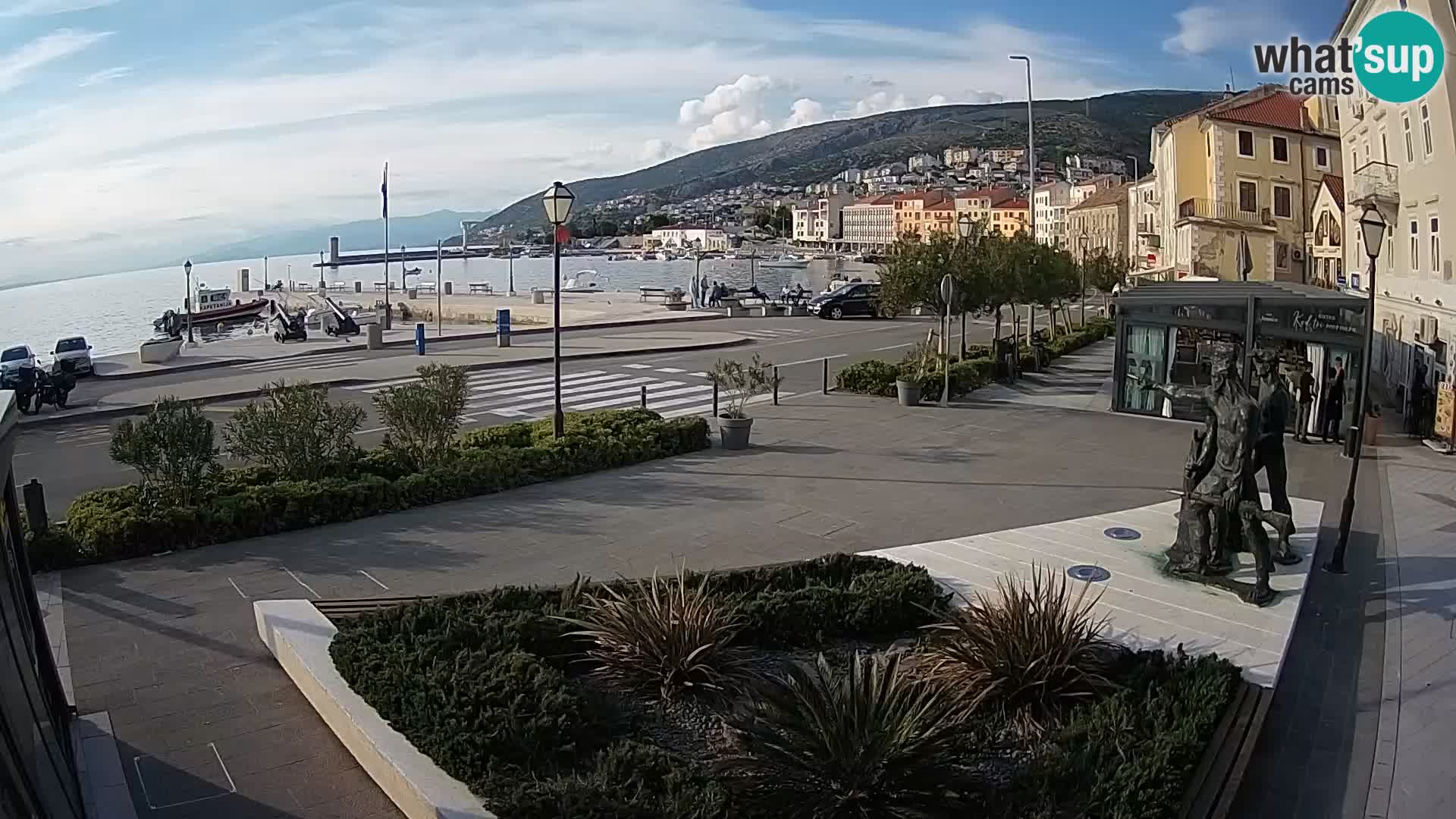 Live webcam Senj riva – seafront – Croatia