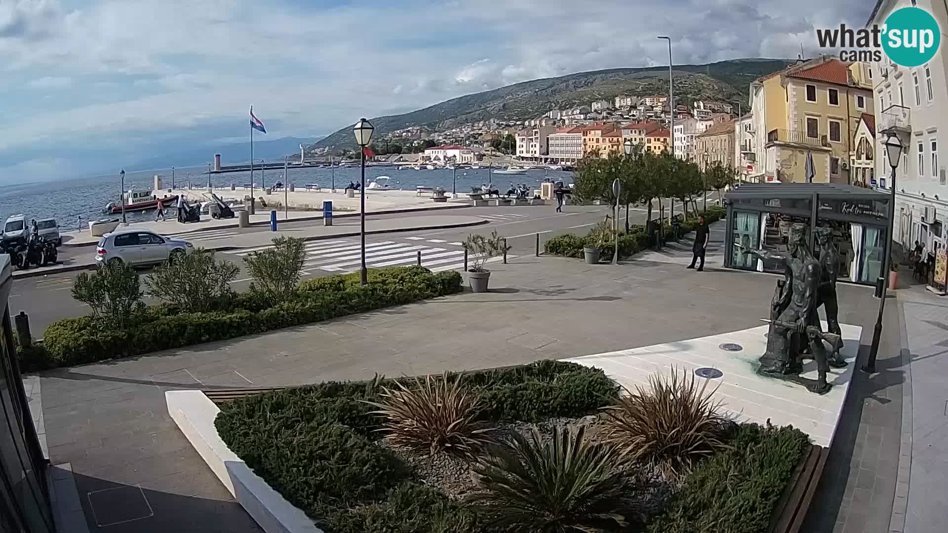 Live webcam Senj riva – fronte mare