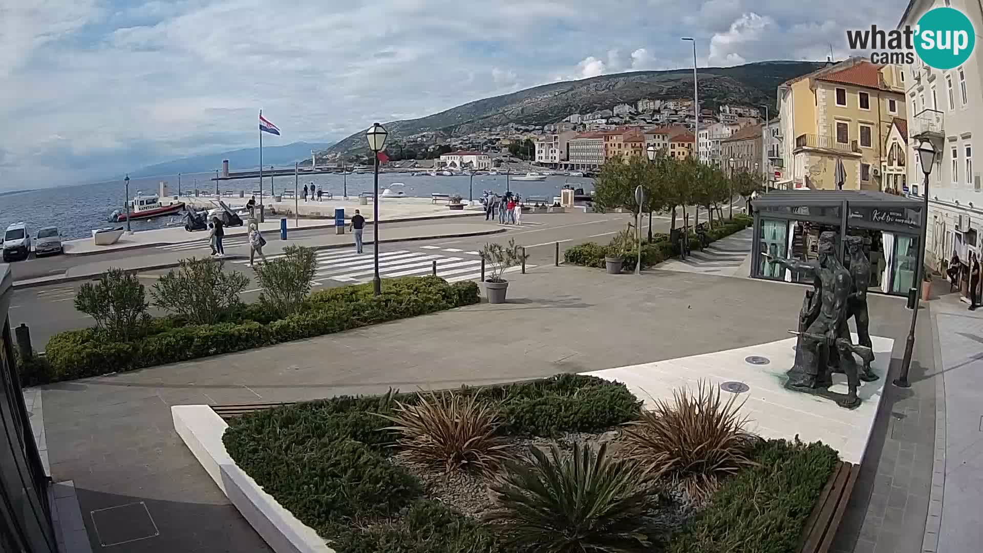 Live webcam Senj riva – seafront – Croatia