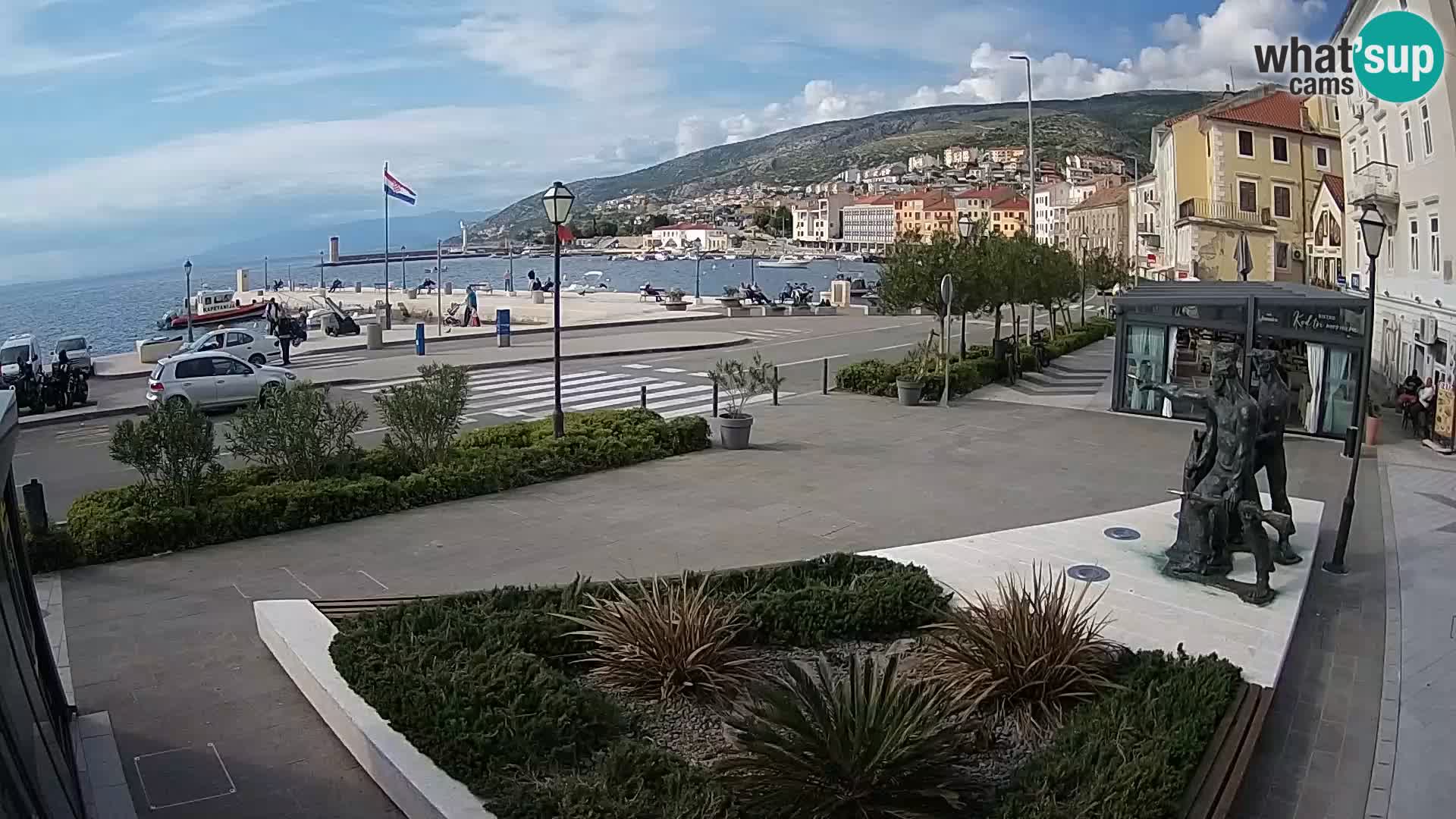 Live webcam Senj riva – fronte mare