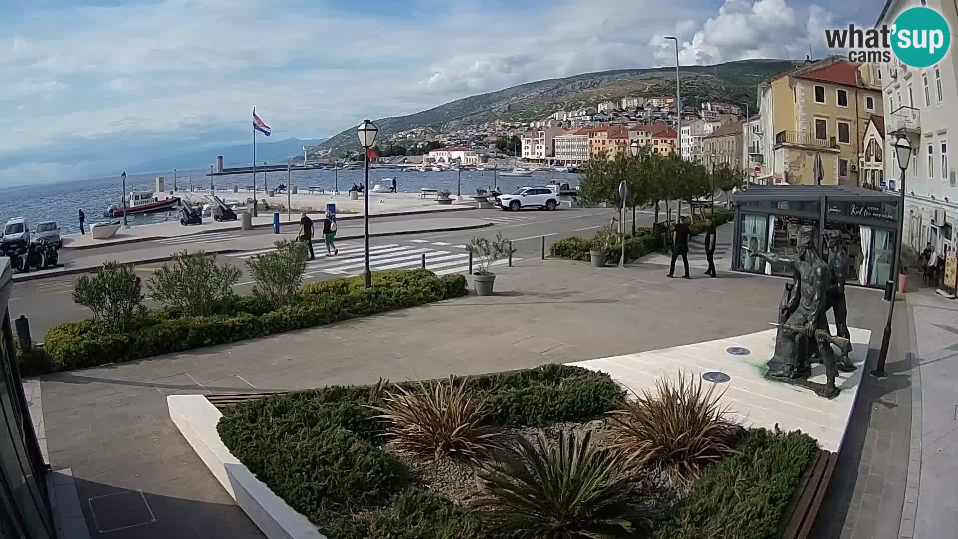 Live webcam Senj riva – seafront – Croatia