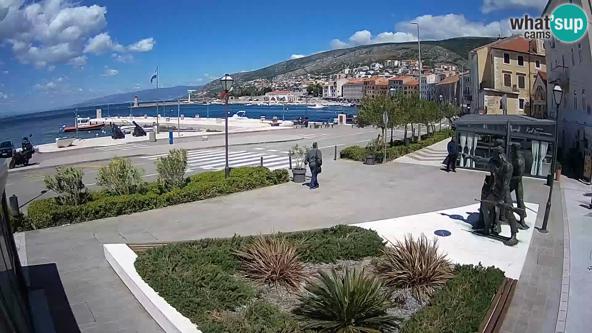 Live webcam Senj riva – fronte mare