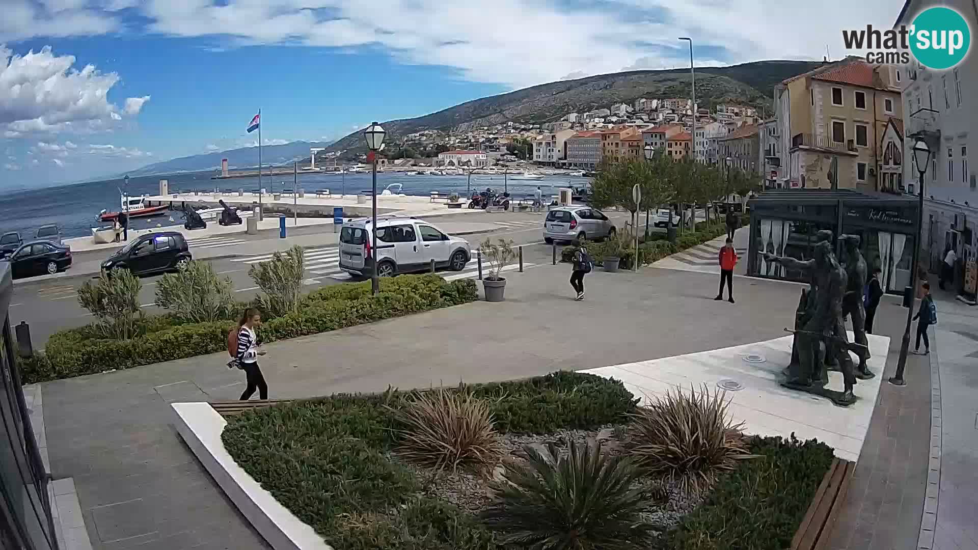 Live webcam Senj riva – seafront – Croatia