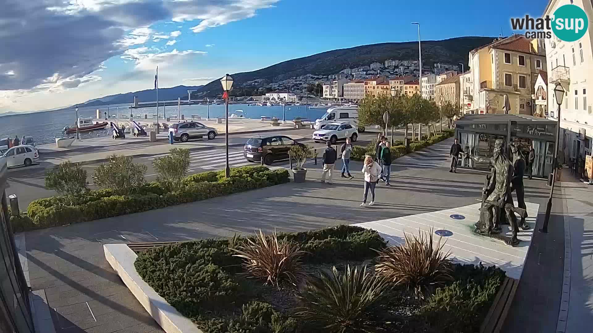 Live-Webcam Senj Riva – direkt am Meer – Kroatien