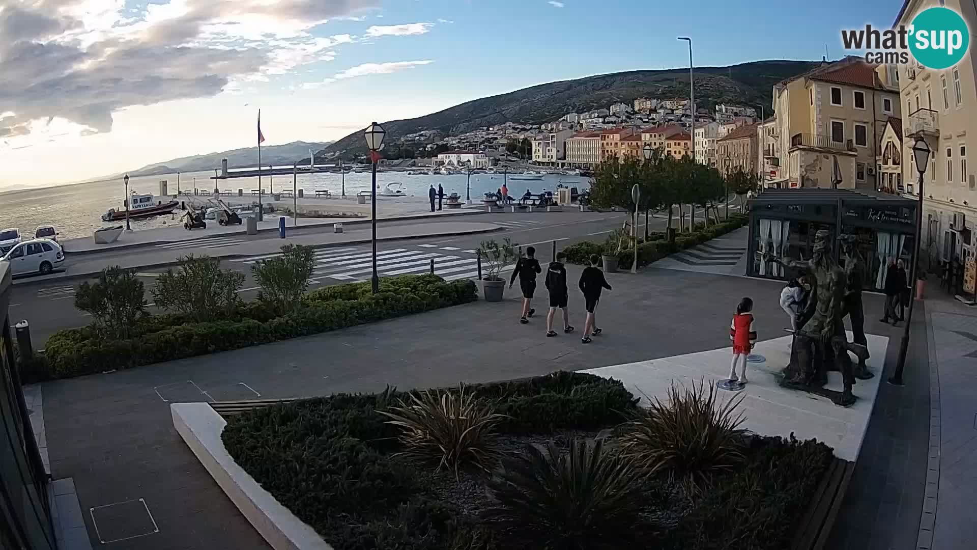Live webcam Senj riva – fronte mare