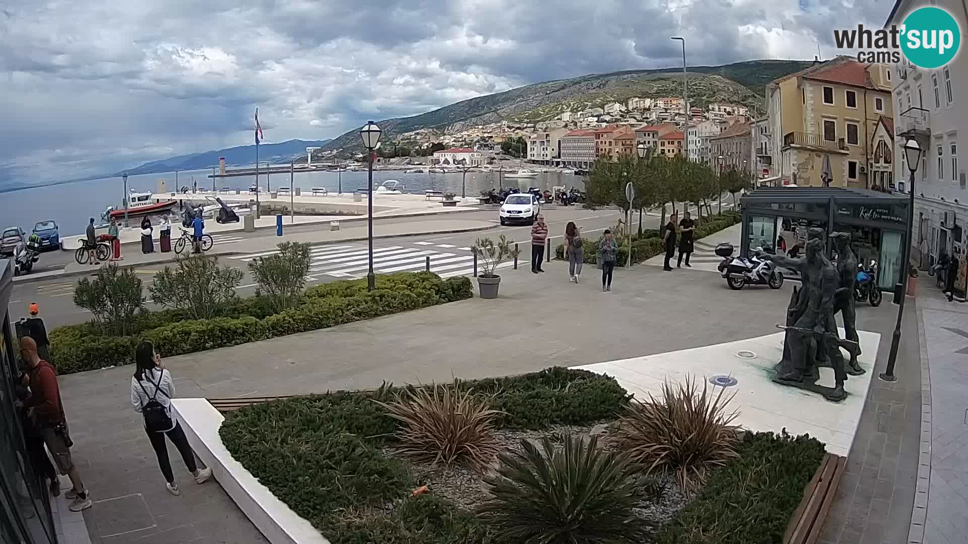 Live webcam Senj riva – fronte mare