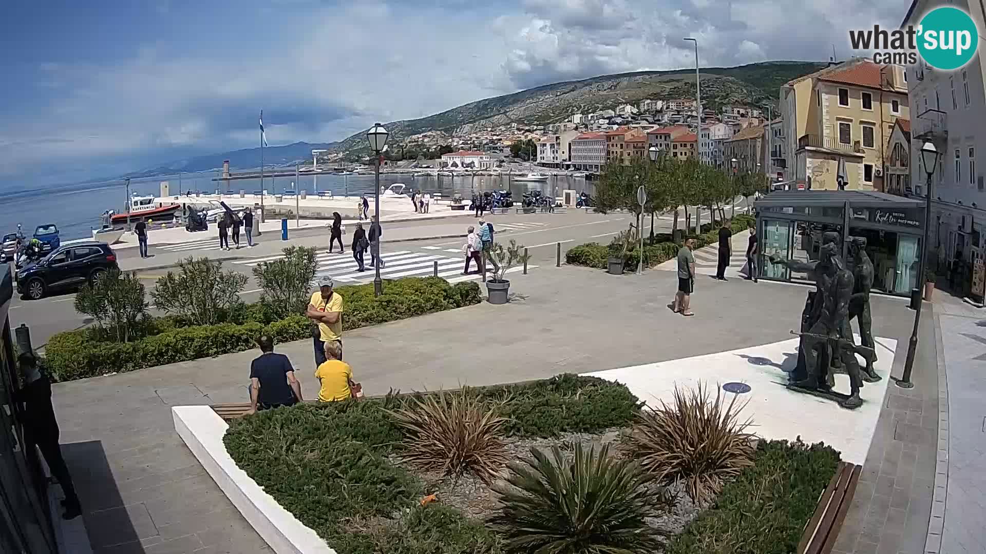 Live webcam Senj riva – seafront – Croatia