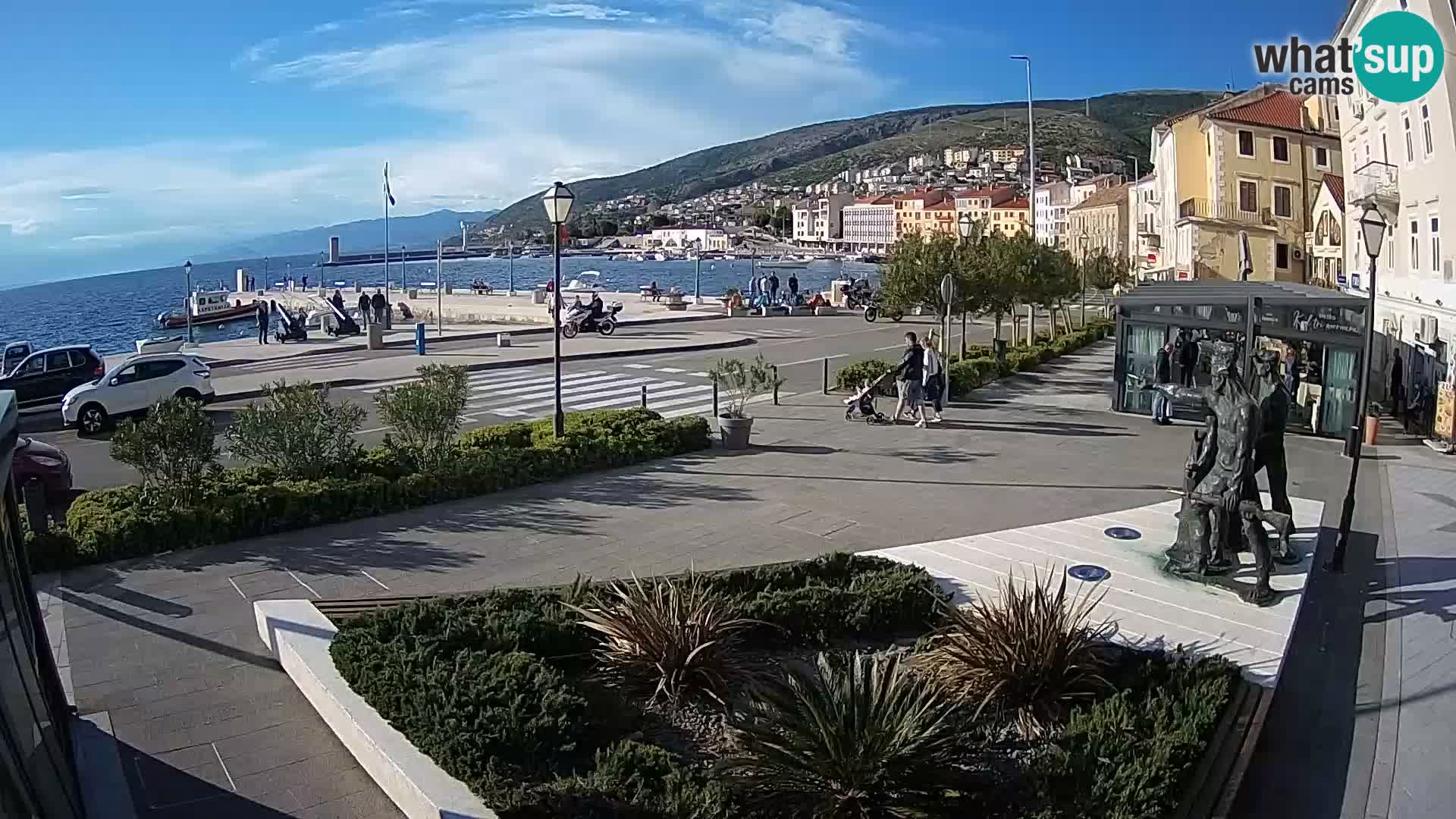 Live webcam Senj riva – fronte mare