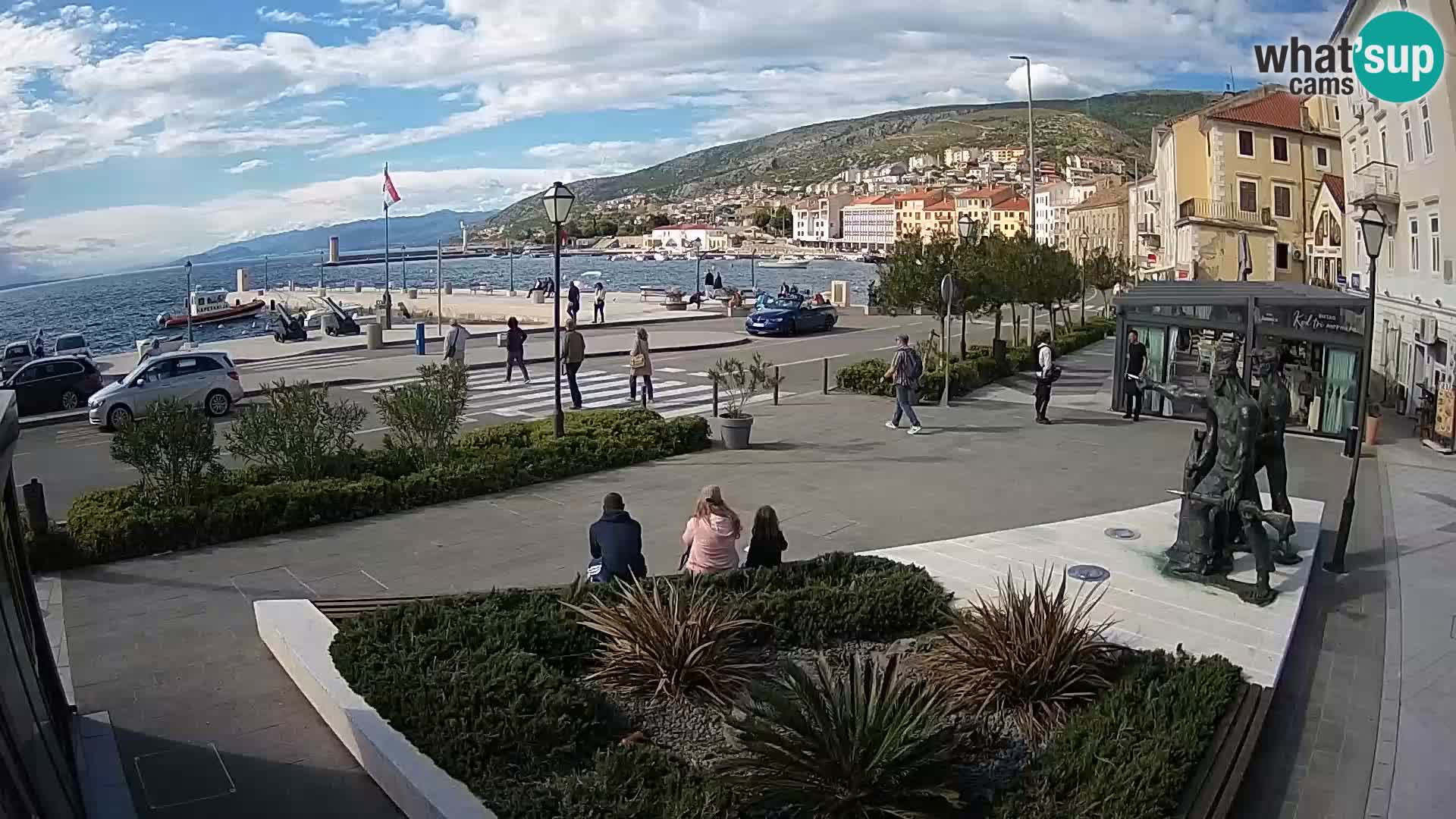 Live webcam Senj riva – seafront – Croatia