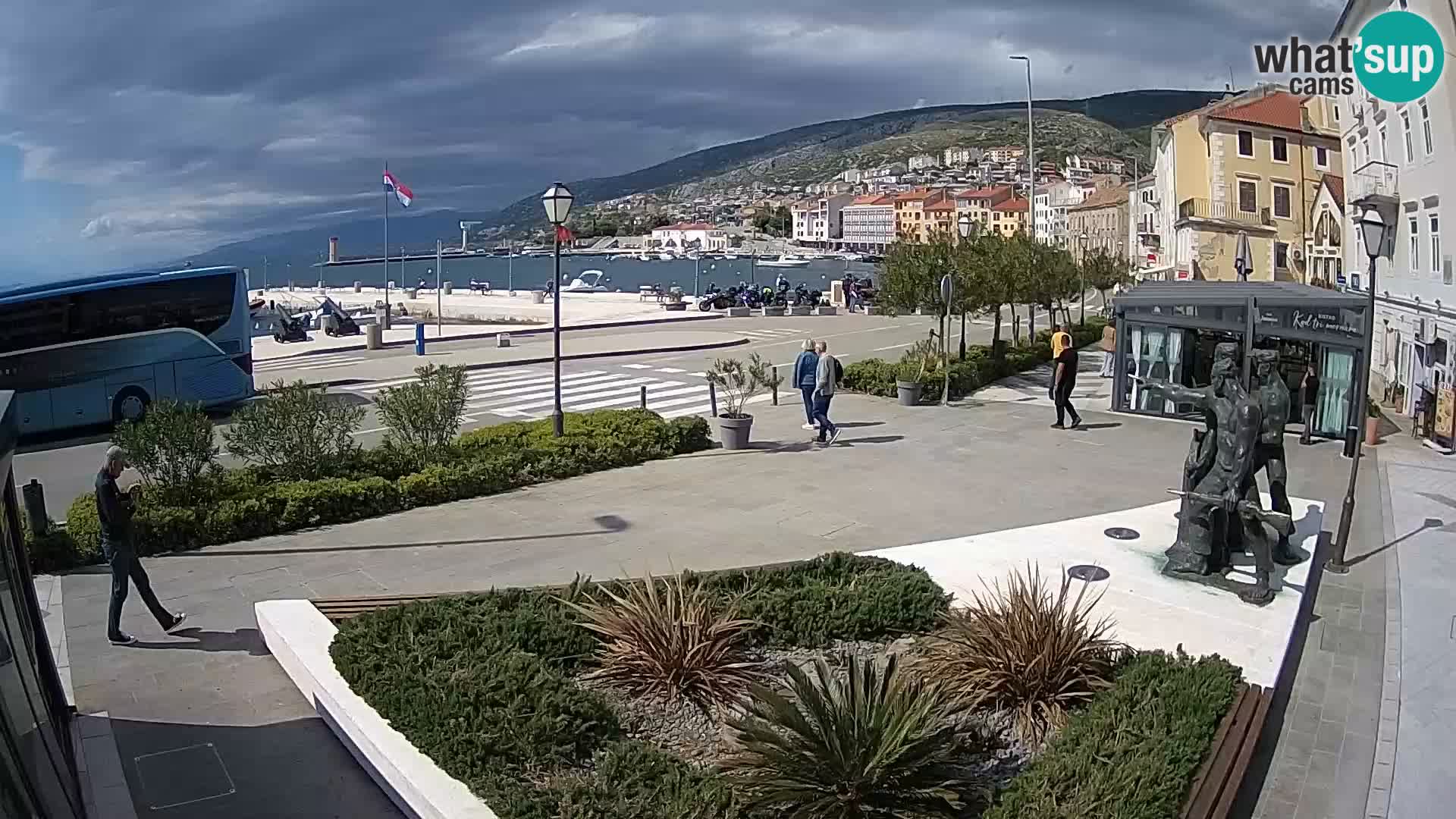 Live webcam Senj riva – seafront – Croatia