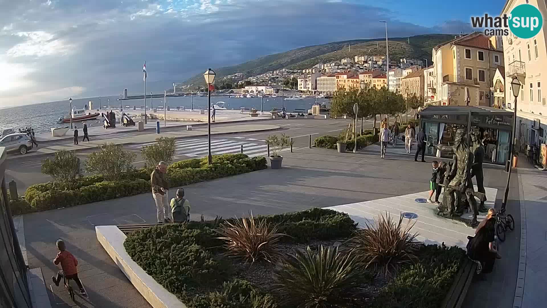 Spletna kamera v živo Senj riva – Hrvaška
