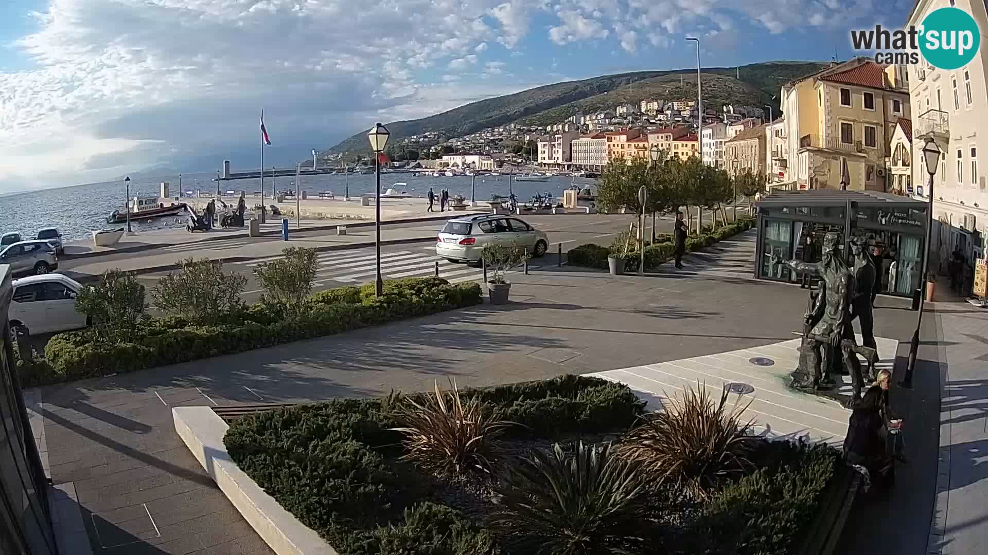 Live webcam Senj riva – seafront – Croatia