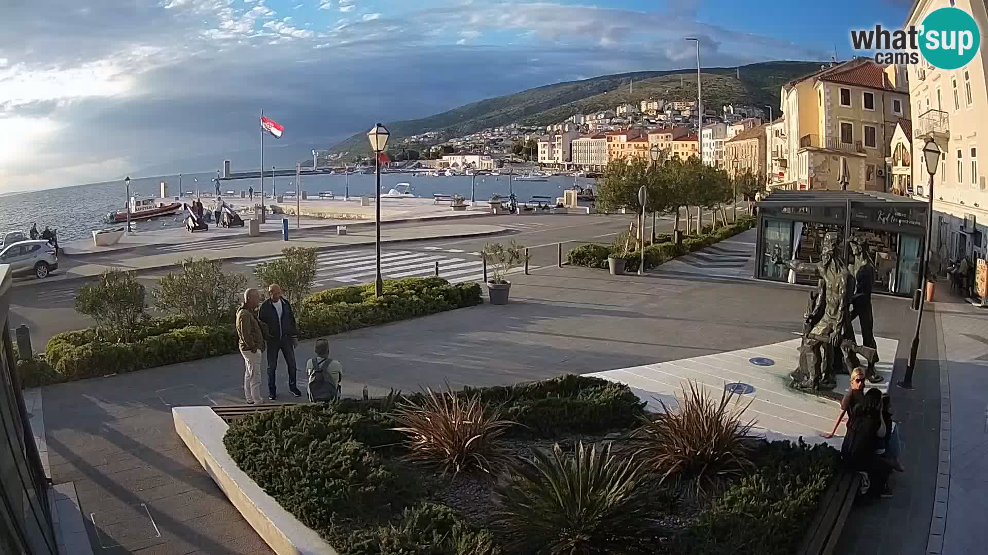 Live-Webcam Senj Riva – direkt am Meer – Kroatien