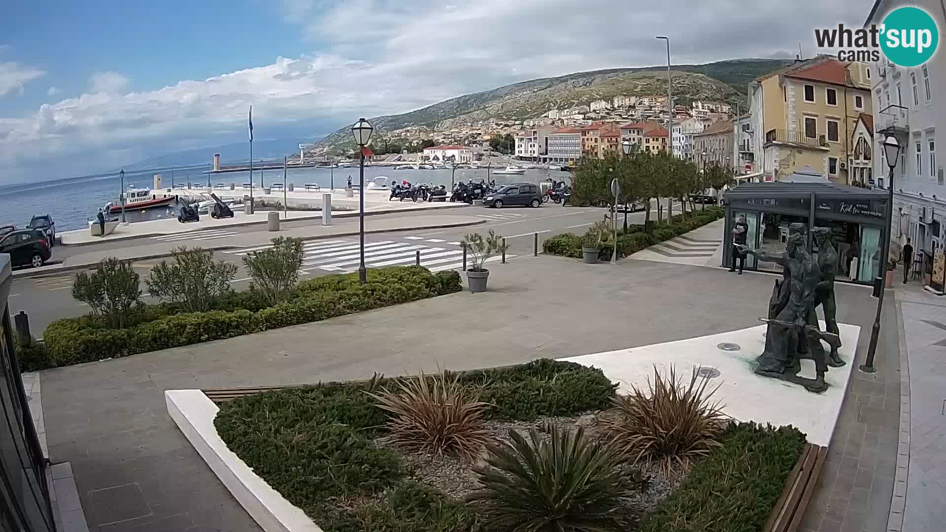 Live-Webcam Senj Riva – direkt am Meer – Kroatien