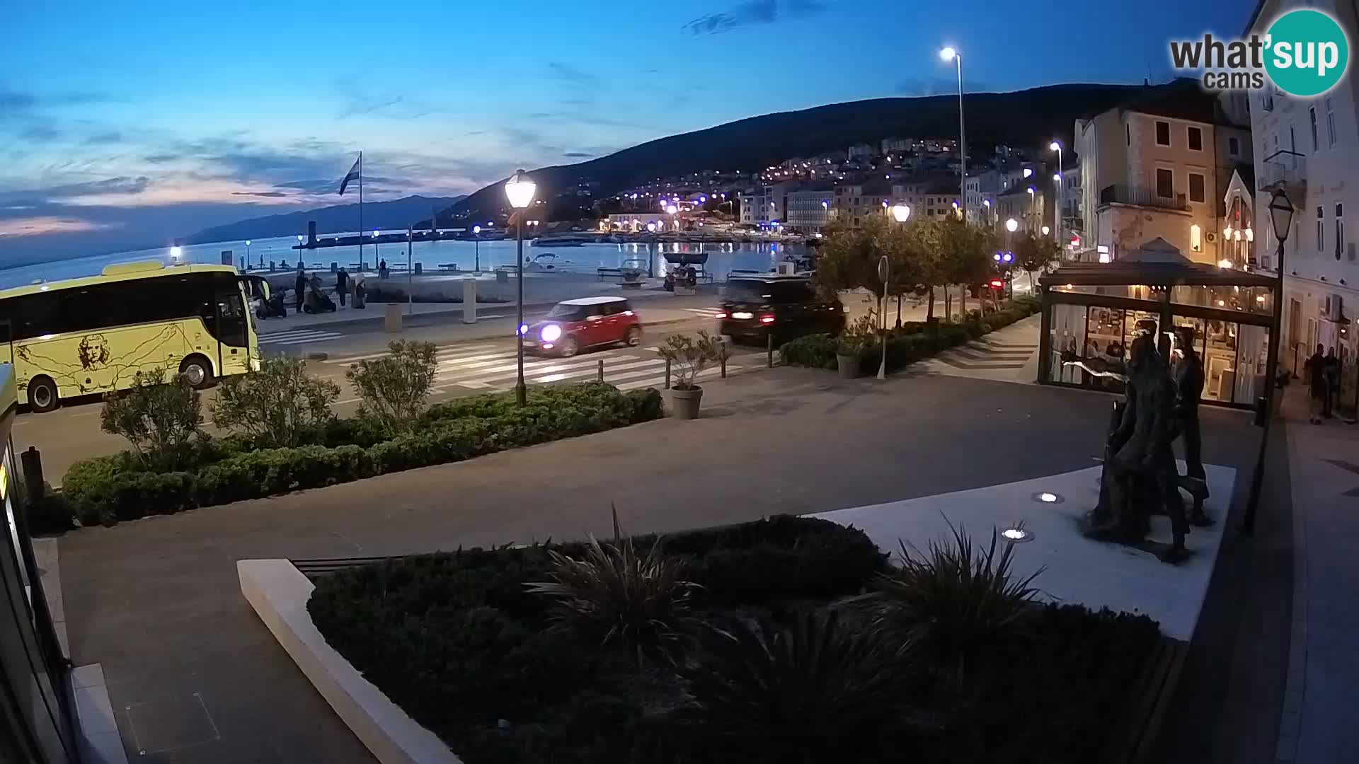 Live webcam Senj riva – seafront – Croatia
