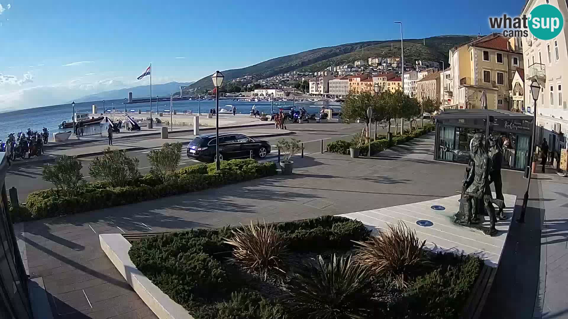Live webcam Senj riva – fronte mare