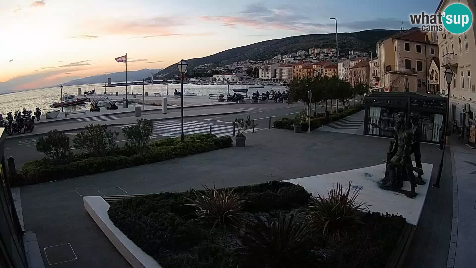 Spletna kamera v živo Senj riva – Hrvaška