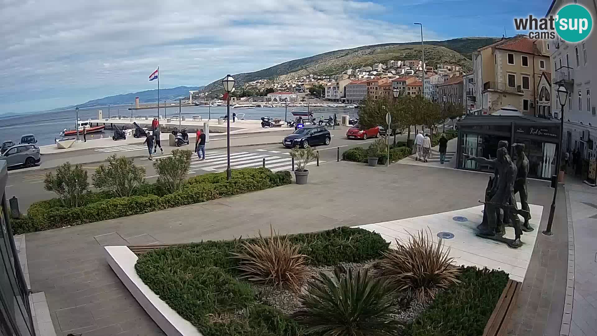 Live-Webcam Senj Riva – direkt am Meer – Kroatien