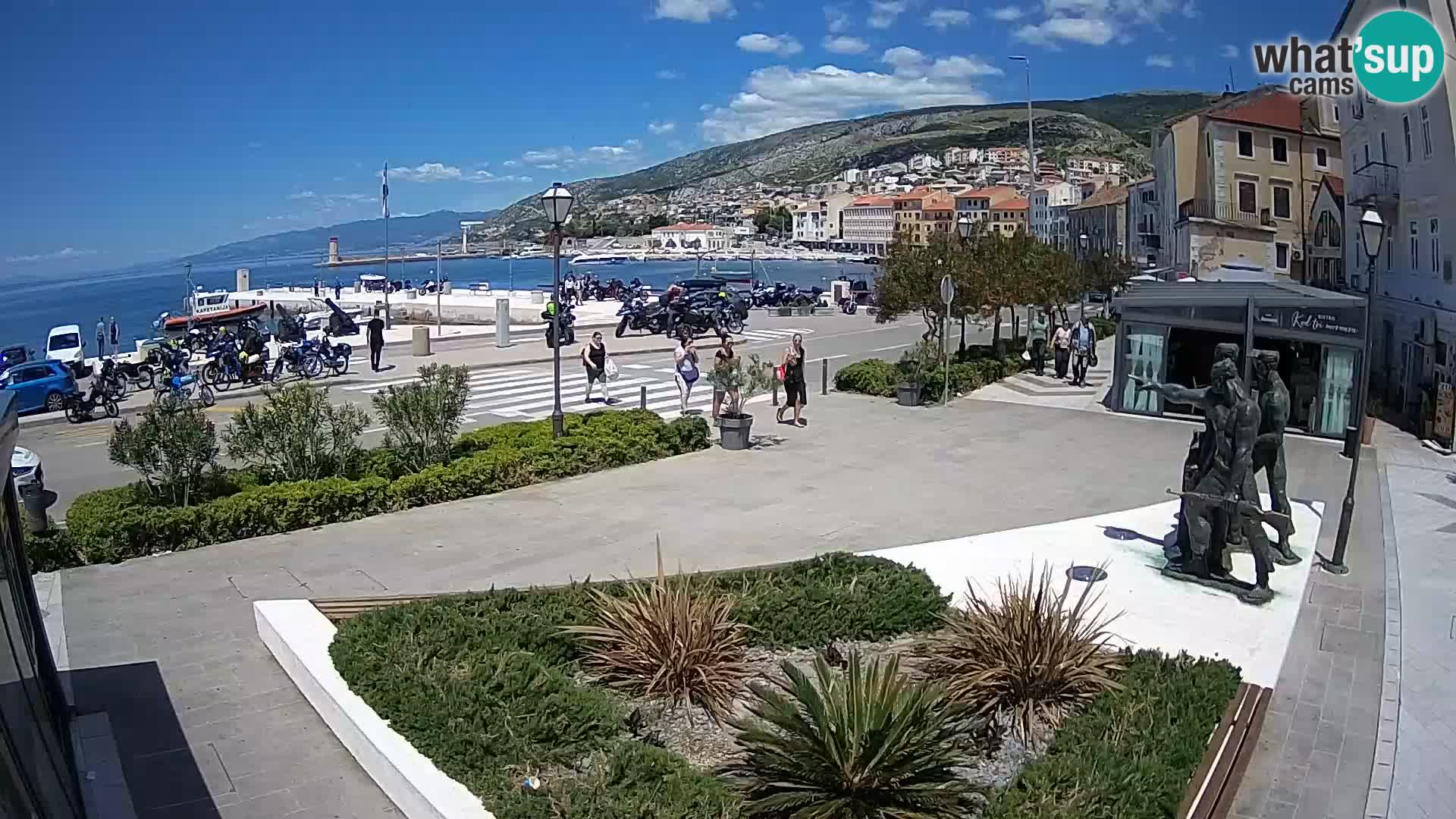 Live webcam Senj riva – fronte mare