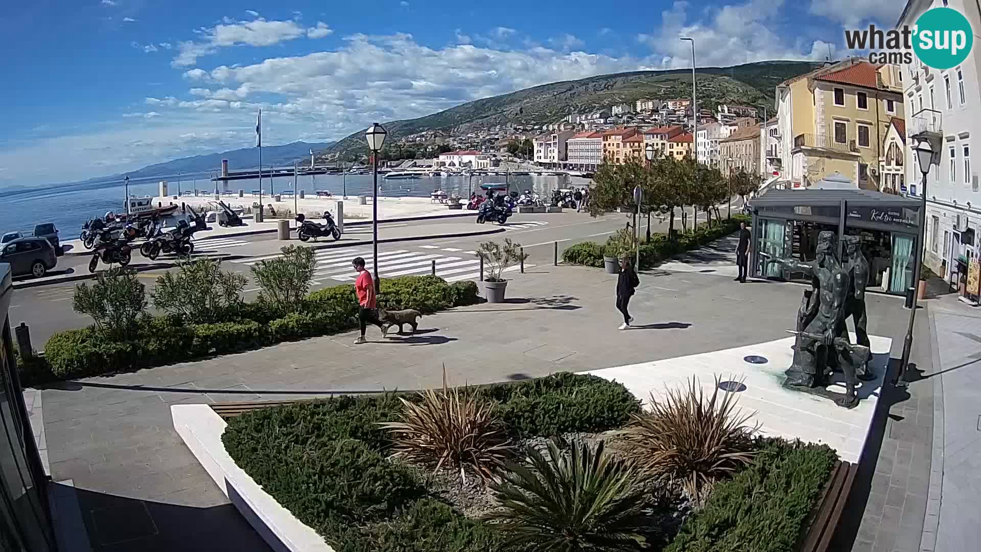Live-Webcam Senj Riva – direkt am Meer – Kroatien
