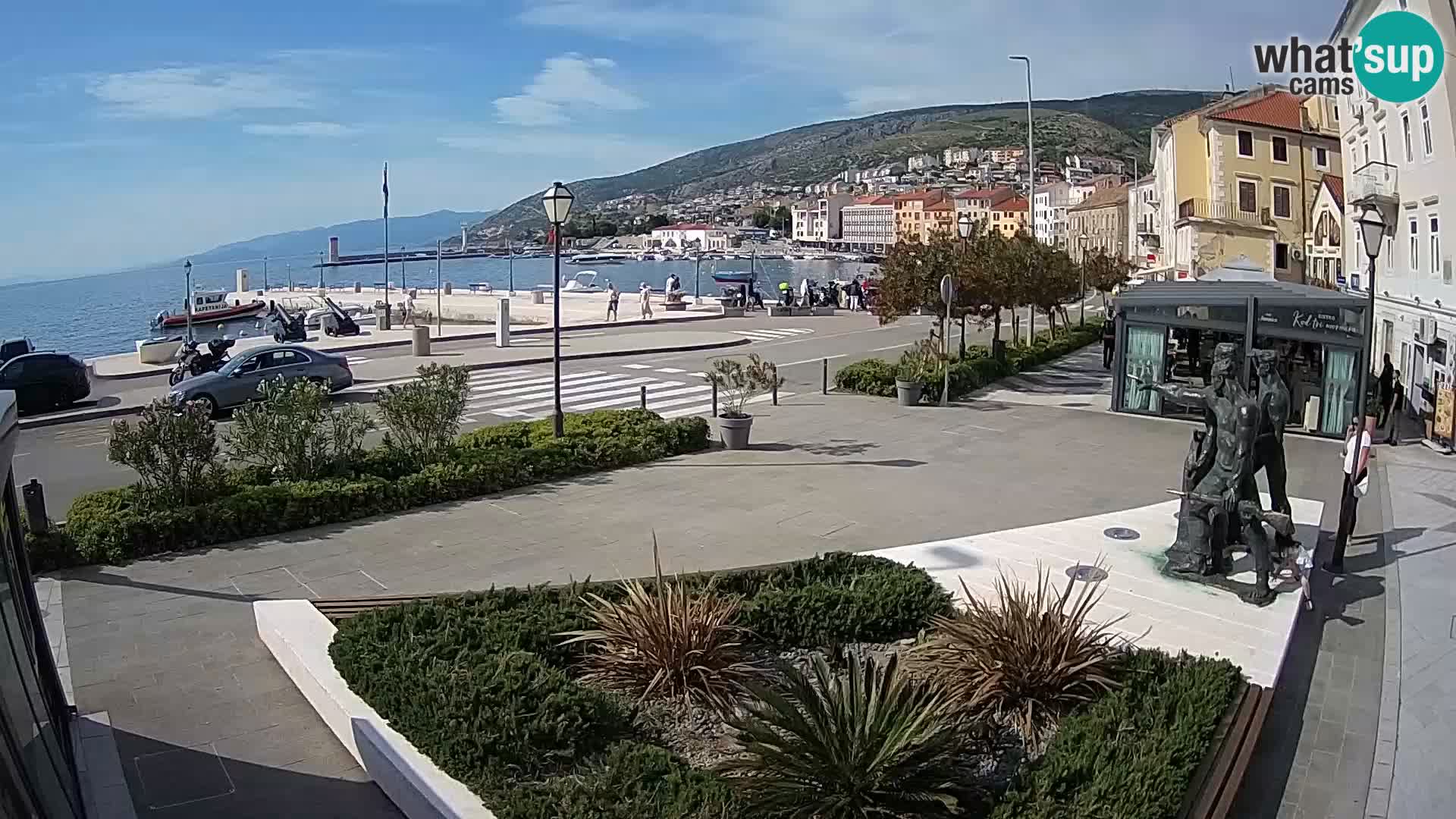 Live-Webcam Senj Riva – direkt am Meer – Kroatien