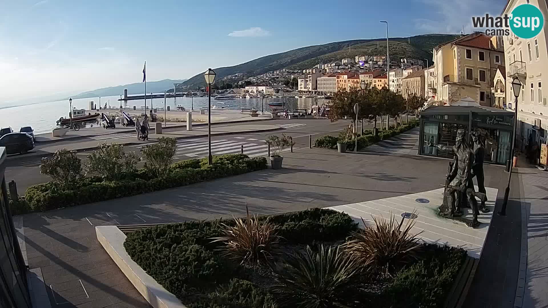 Live-Webcam Senj Riva – direkt am Meer – Kroatien