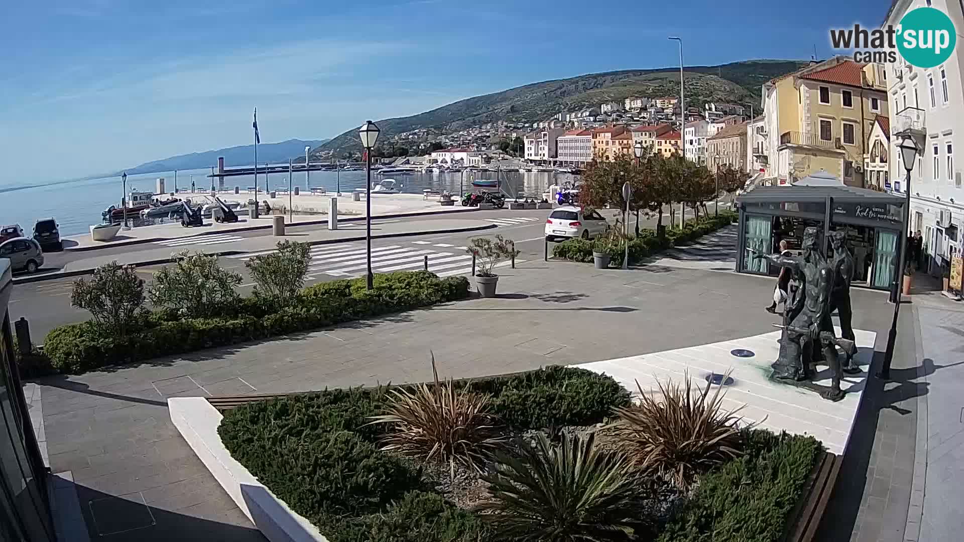 Live-Webcam Senj Riva – direkt am Meer – Kroatien
