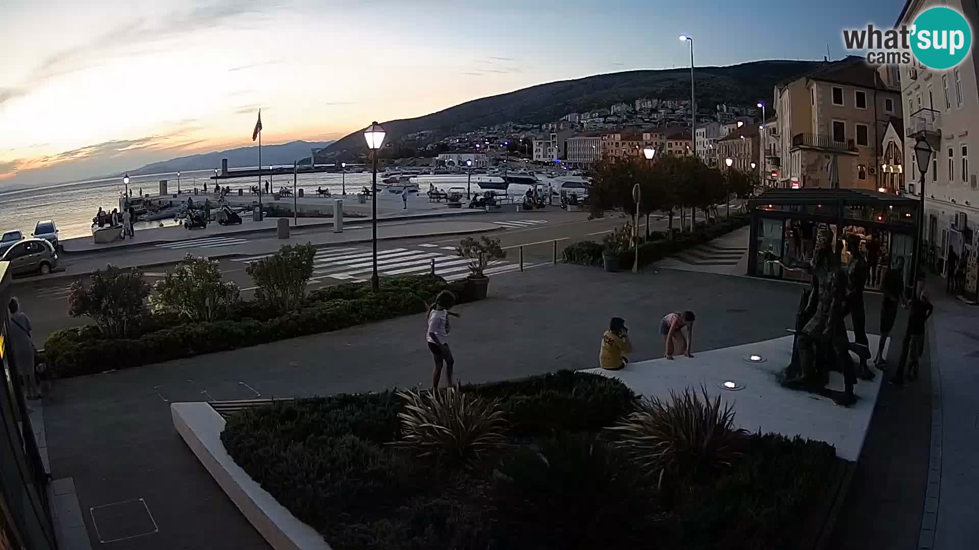 Spletna kamera v živo Senj riva – Hrvaška