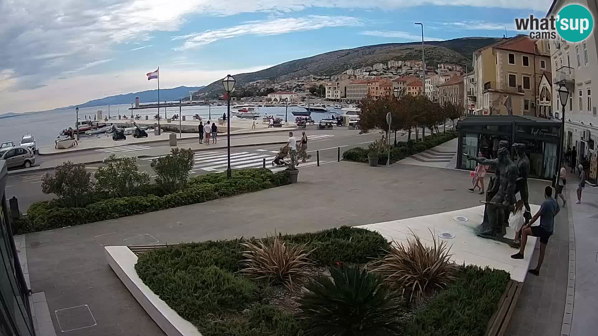 Live webcam Senj riva – seafront – Croatia