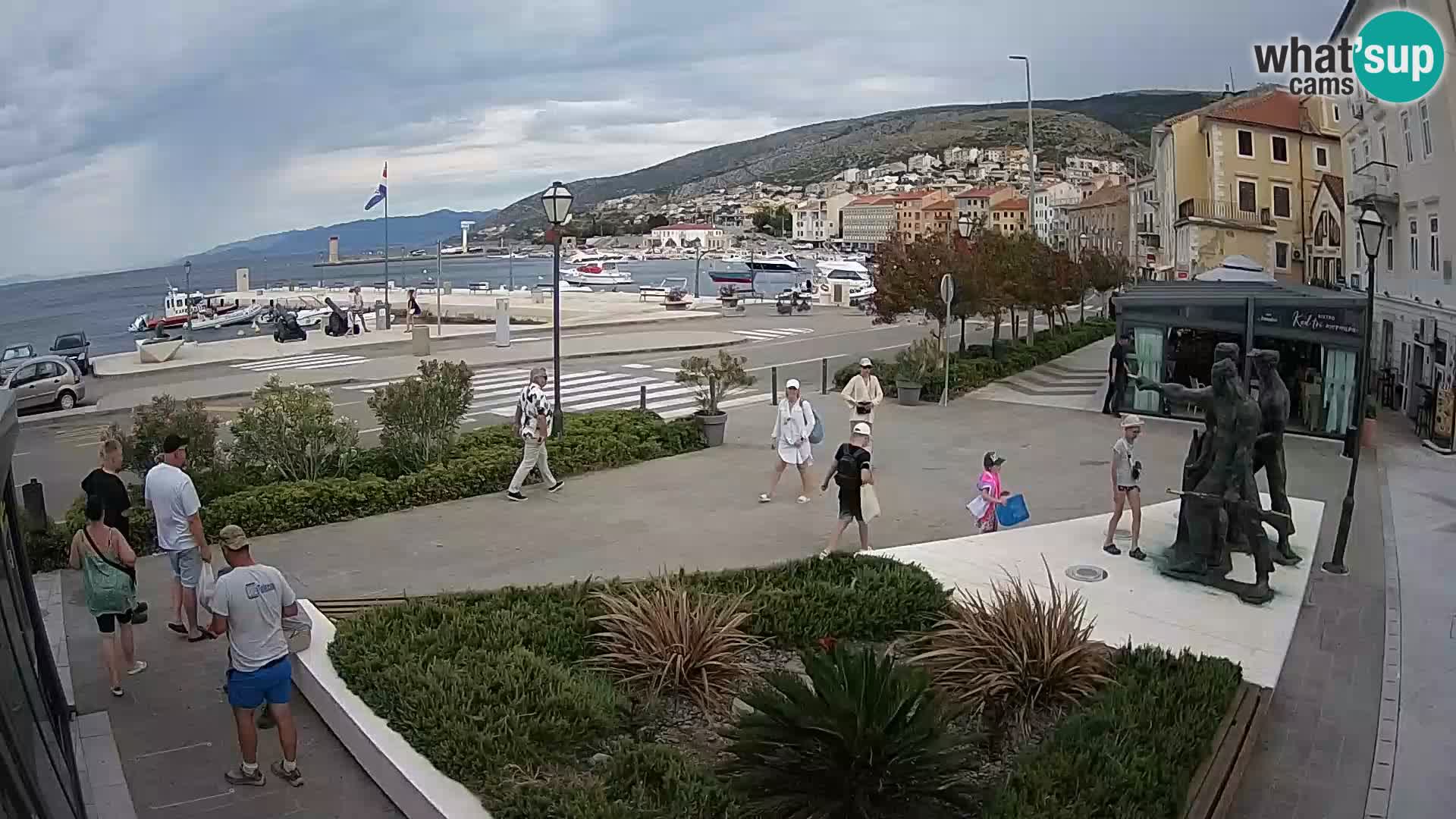 Live webcam Senj riva – fronte mare