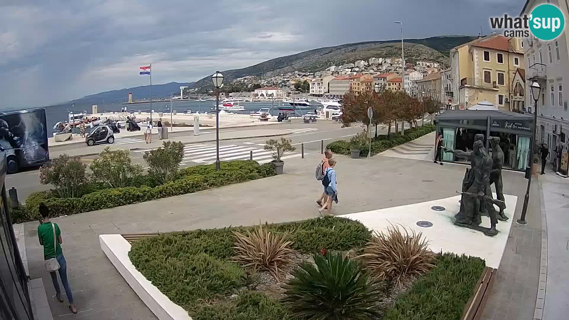 Live webcam Senj riva – fronte mare