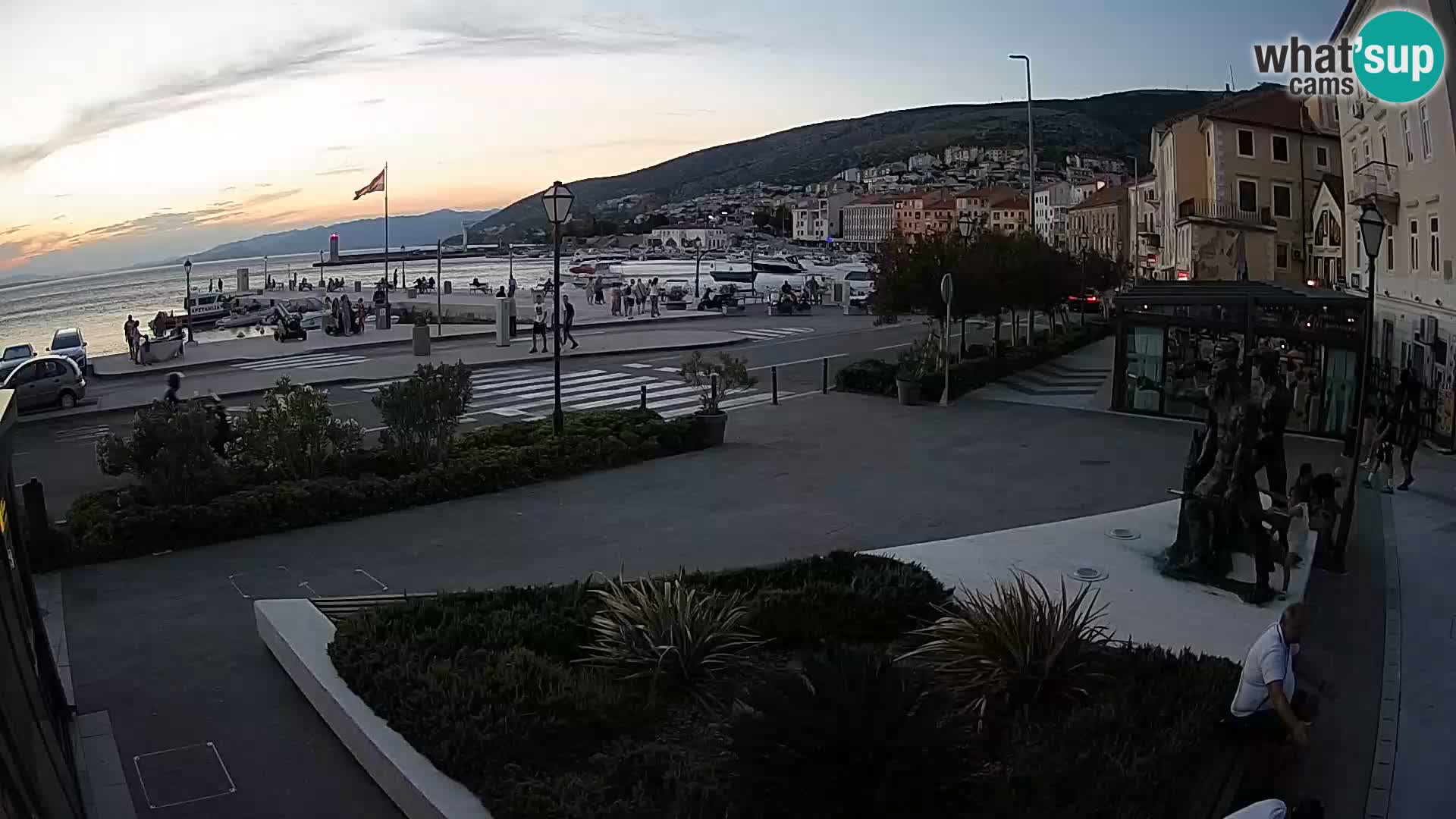 Live-Webcam Senj Riva – direkt am Meer – Kroatien