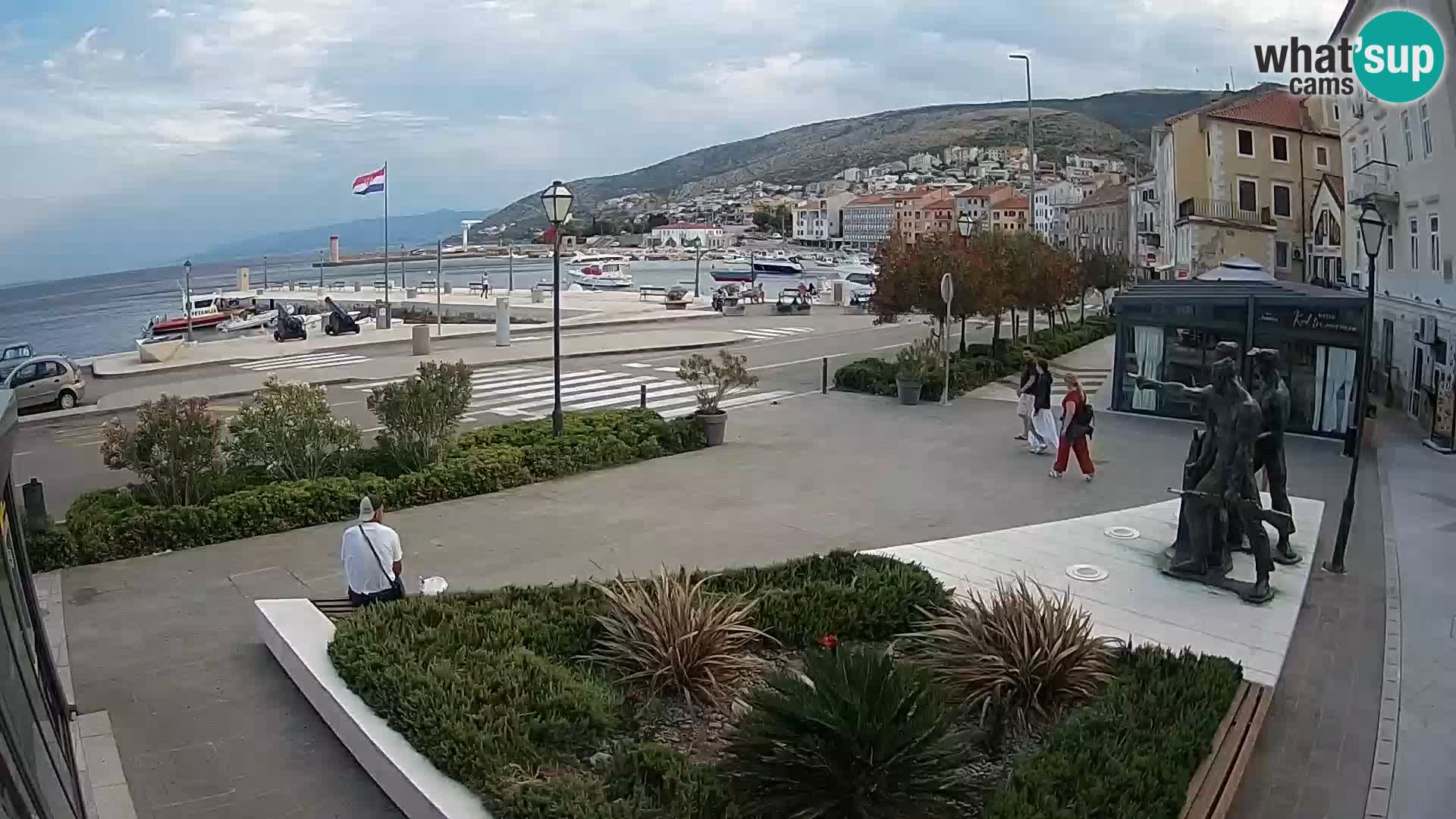 Live-Webcam Senj Riva – direkt am Meer – Kroatien
