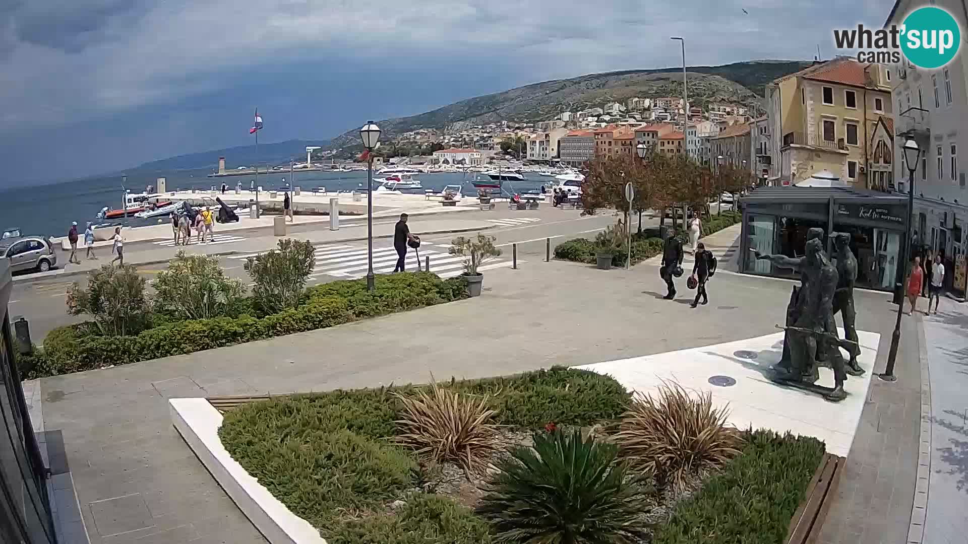 Live-Webcam Senj Riva – direkt am Meer – Kroatien
