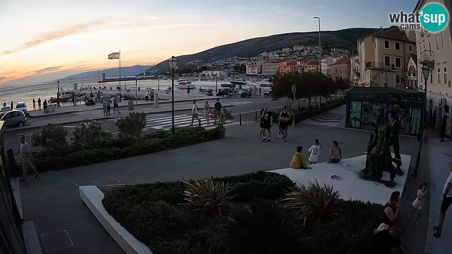 Live-Webcam Senj Riva – direkt am Meer – Kroatien