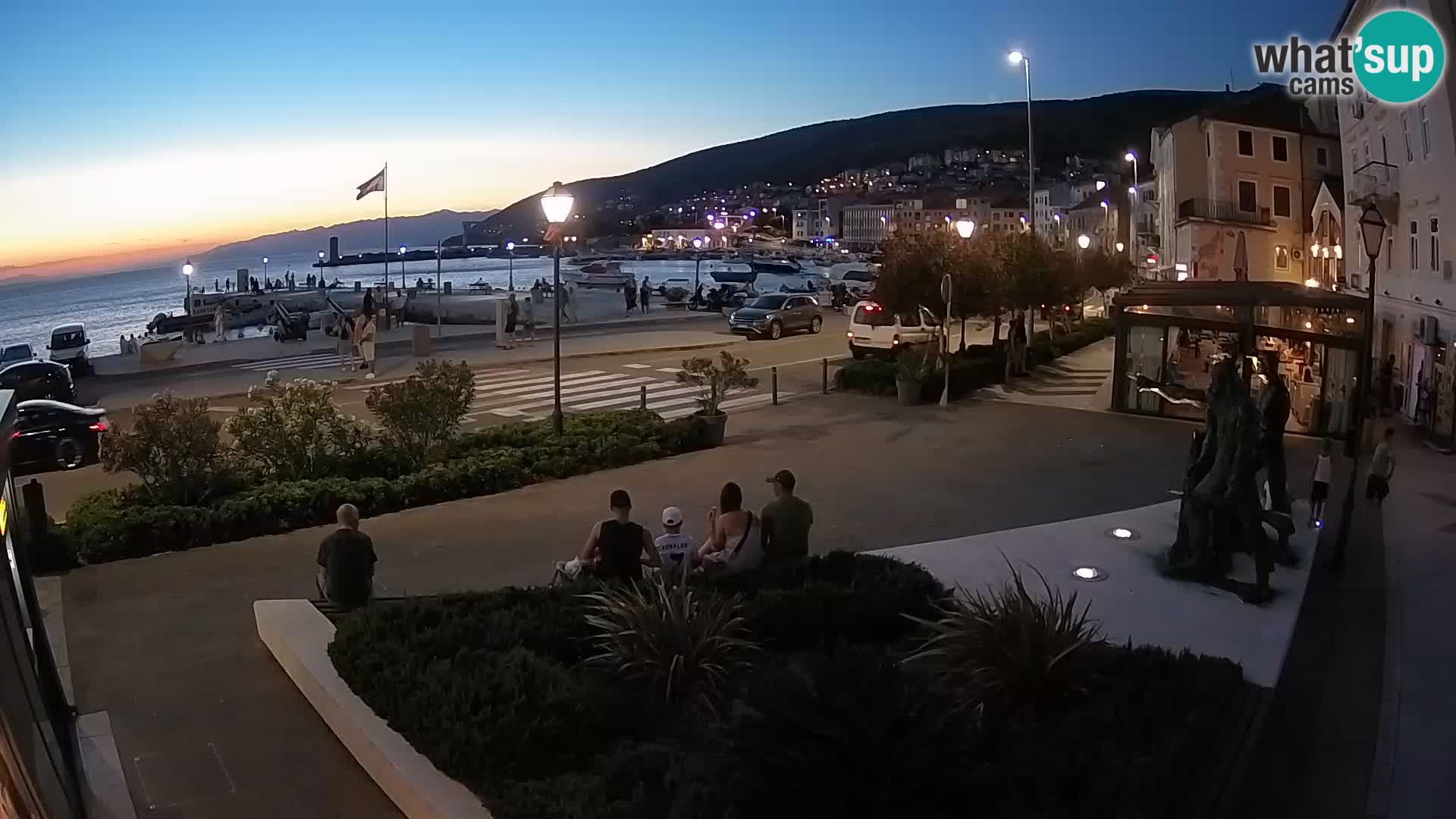 Live webcam Senj riva – fronte mare