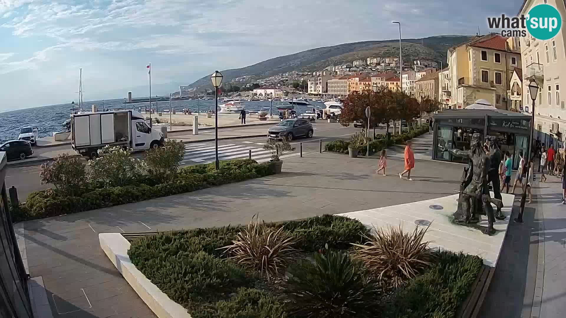 Live-Webcam Senj Riva – direkt am Meer – Kroatien