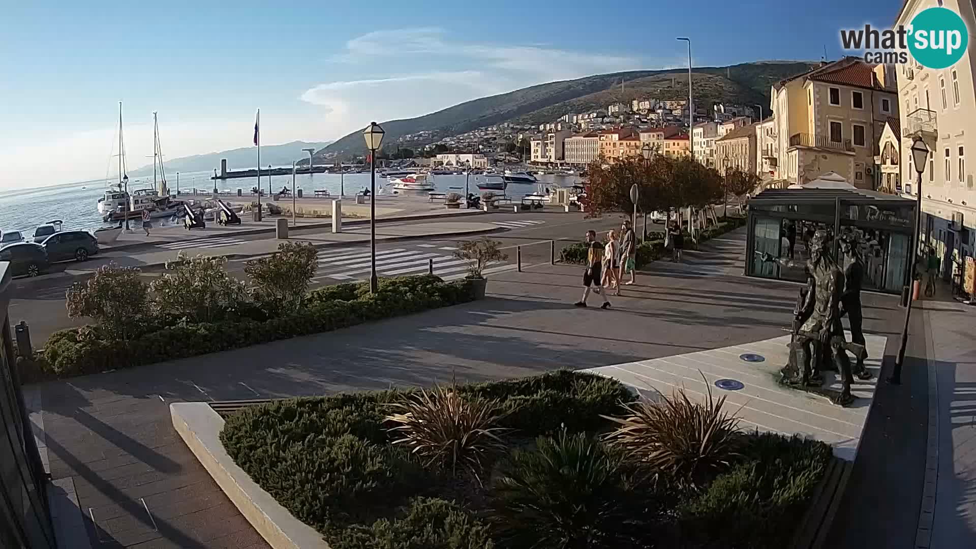 Live-Webcam Senj Riva – direkt am Meer – Kroatien