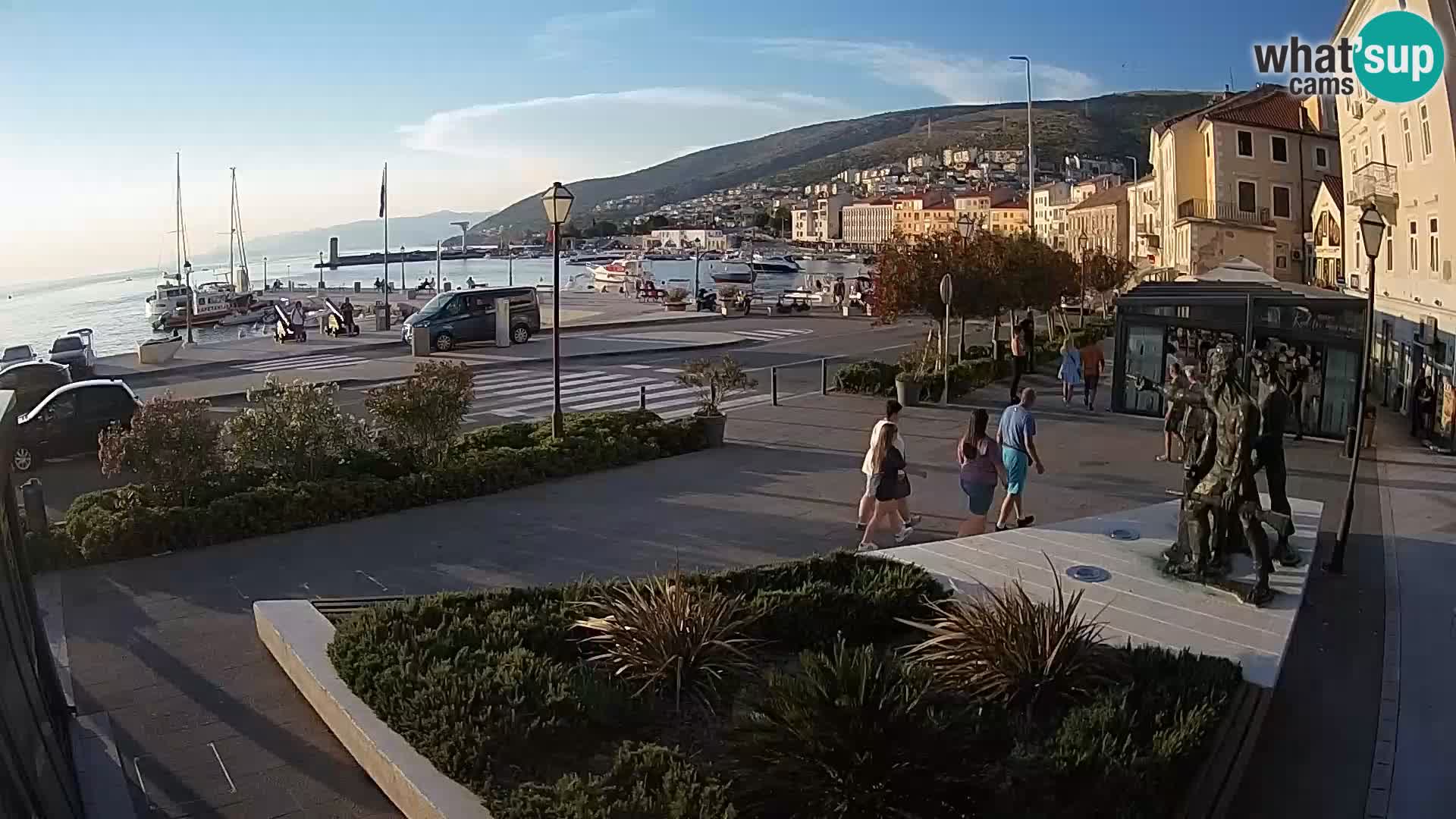 Live webcam Senj riva – fronte mare