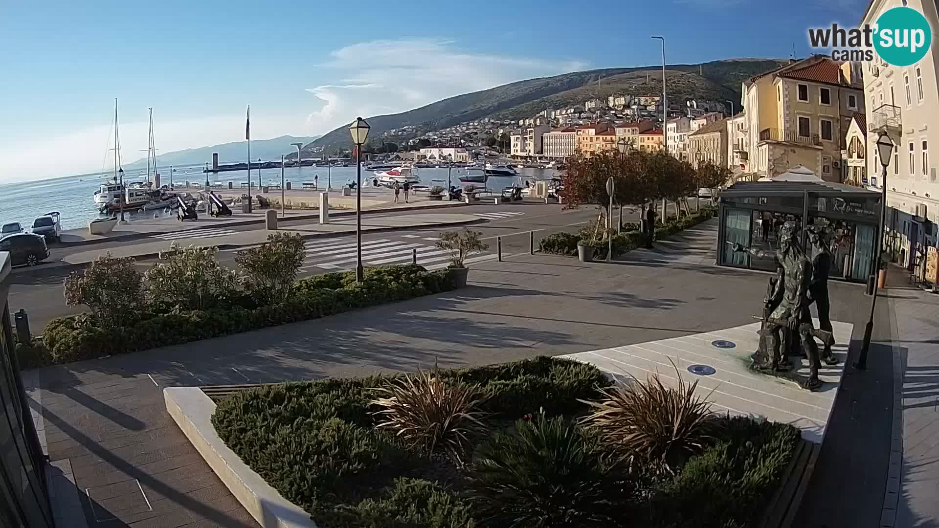 Live webcam Senj riva – fronte mare