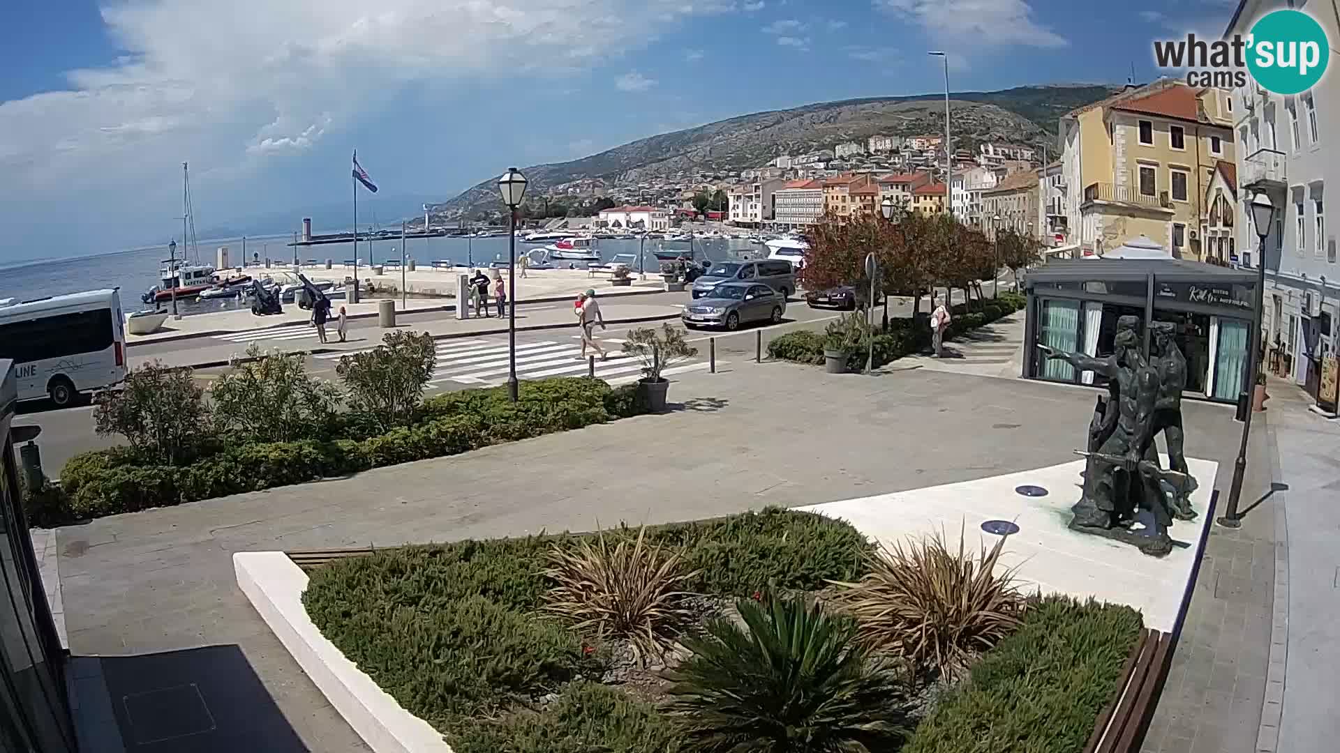 Live-Webcam Senj Riva – direkt am Meer – Kroatien