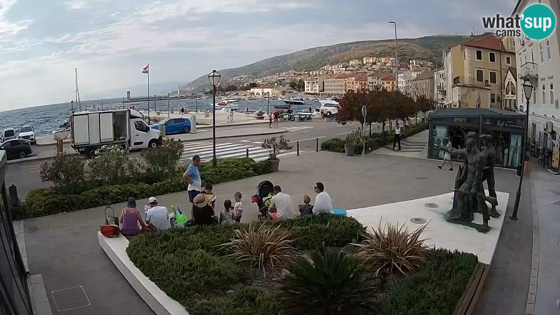 Live webcam Senj riva – fronte mare