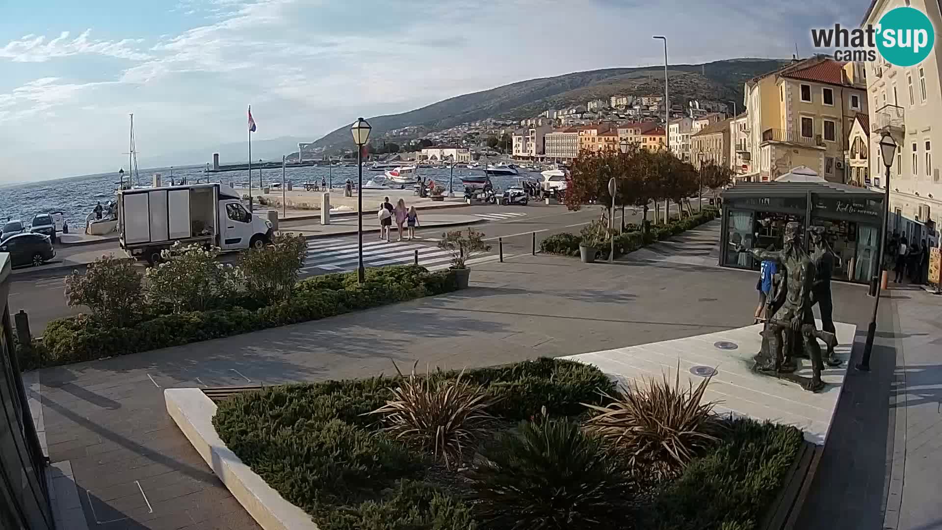 Live-Webcam Senj Riva – direkt am Meer – Kroatien