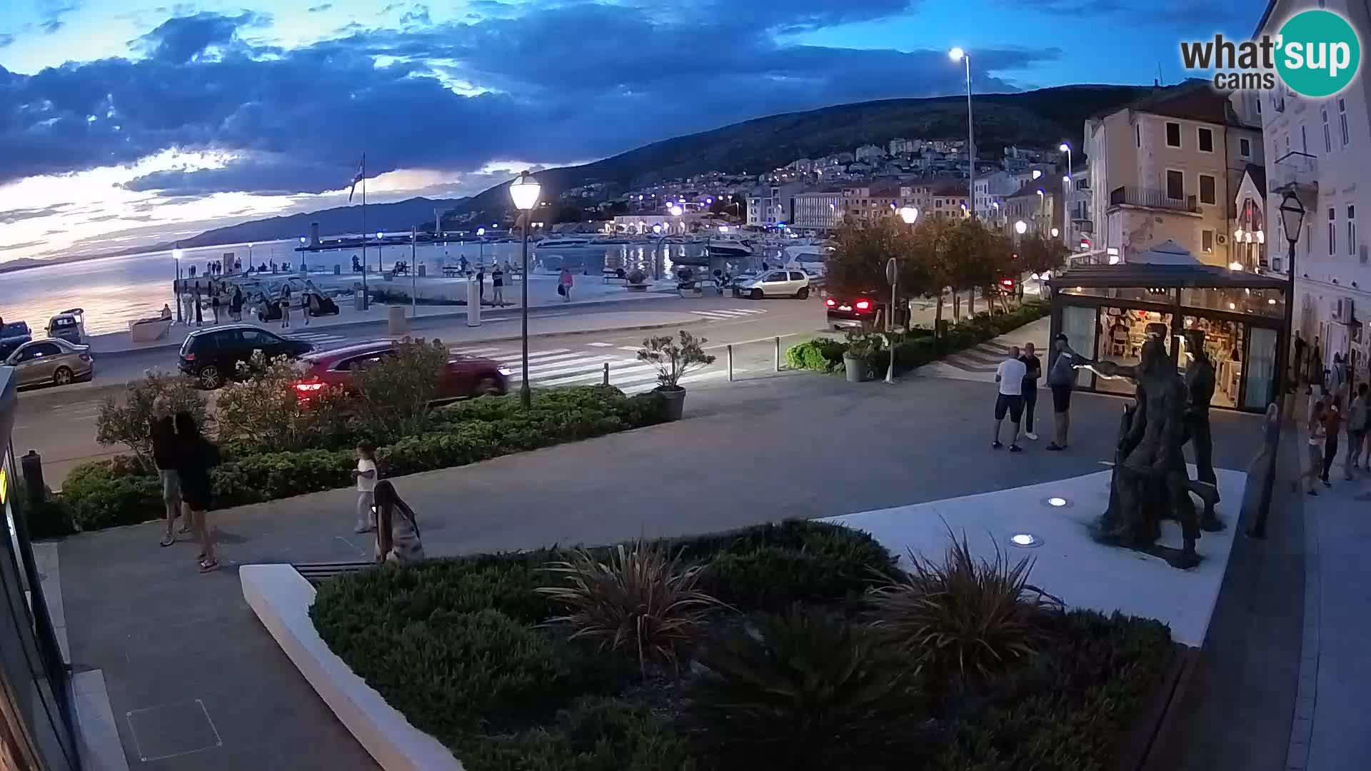 Live webcam Senj riva – seafront – Croatia
