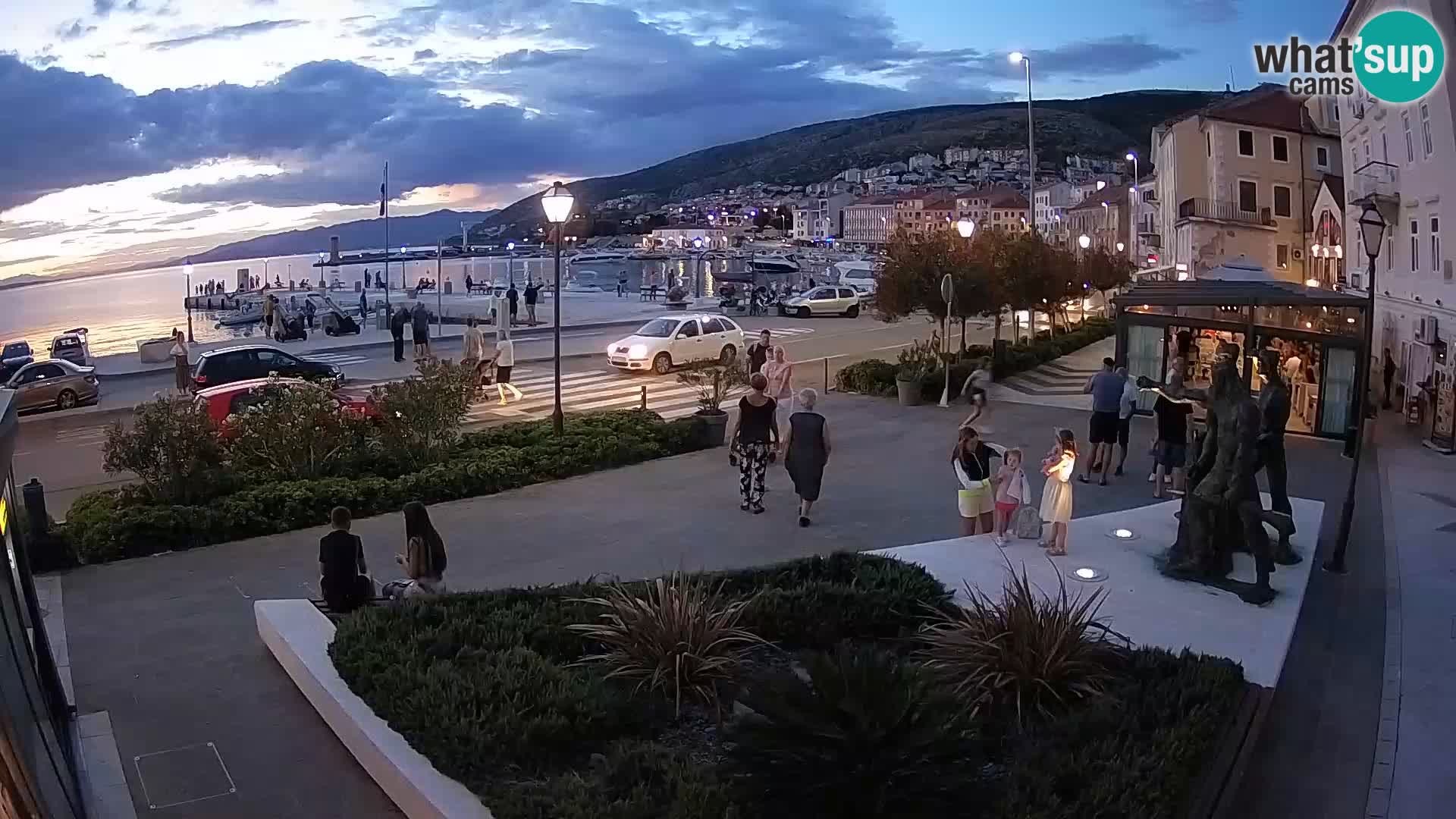 Live-Webcam Senj Riva – direkt am Meer – Kroatien